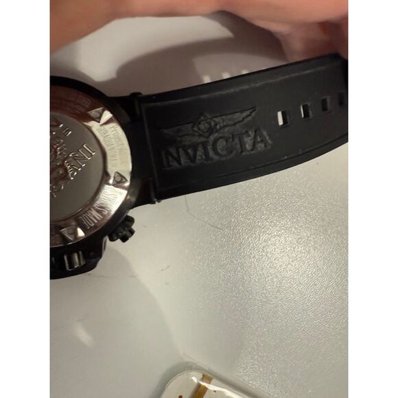 Invicta Men's Subaqua Noma III Swiss Chronograph Silicone Black Dial Watch 10190 - Picture 6 of 9